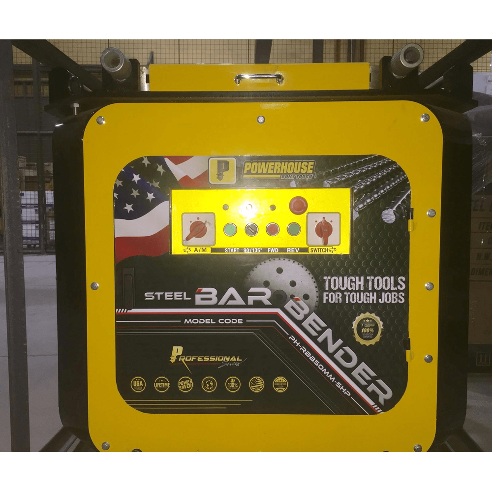 Powerhouse PH-Bender-5HP Rebar Bender with Frequency Inverter (50mm) - KHM Megatools Corp. Powerhouse PH-Bender-5HP Rebar Bender with Frequency Inverter (50mm) - KHM Megatools Corp.